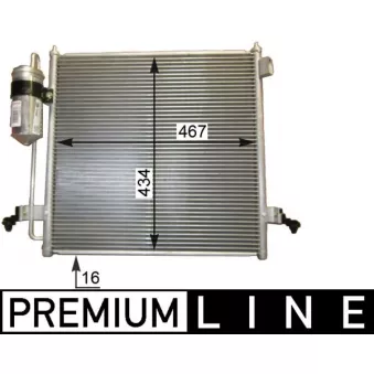 Condenseur, climatisation MAHLE AC 815 000P