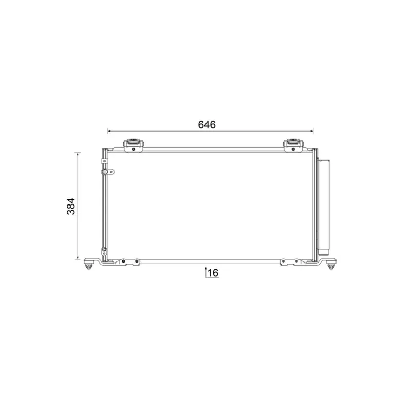 Condenseur, climatisation MAHLE AC 823 000S