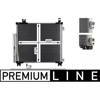 Condenseur, climatisation MAHLE AC 825 000P