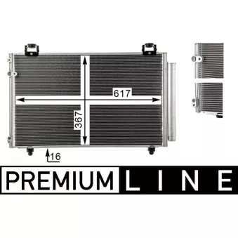 Condenseur, climatisation MAHLE AC 831 000P