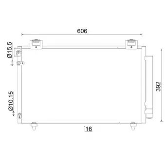 Condenseur, climatisation MAHLE AC 831 000S