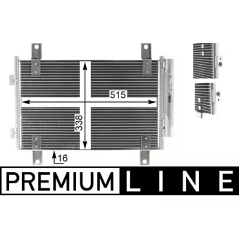 Condenseur, climatisation MAHLE AC 833 000P