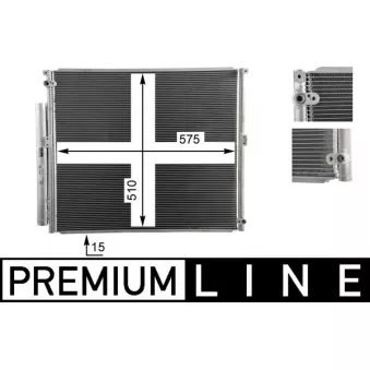 Condenseur, climatisation MAHLE AC 836 000P
