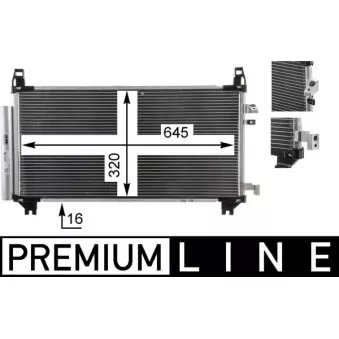 Condenseur, climatisation MAHLE AC 841 000P