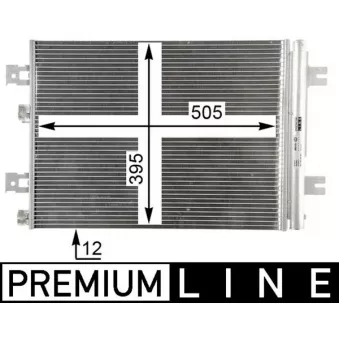 Condenseur, climatisation MAHLE AC 858 000P