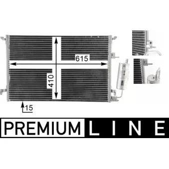 Condenseur, climatisation MAHLE AC 859 000P