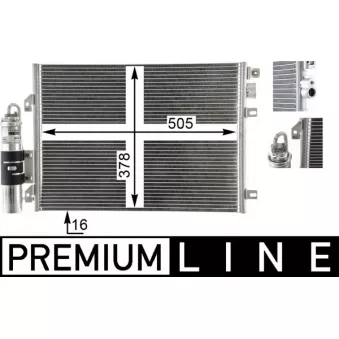 Condenseur, climatisation MAHLE AC 860 000P
