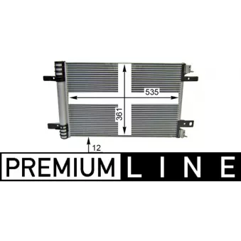Condenseur, climatisation MAHLE AC 886 000P
