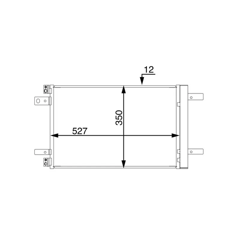 Condenseur, climatisation MAHLE AC 886 000S