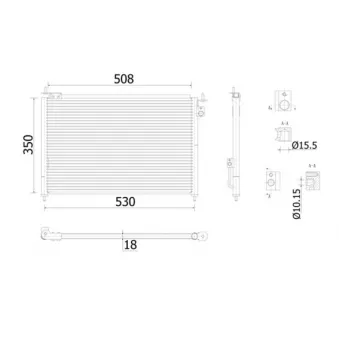 Condenseur, climatisation MAHLE AC 910 000S