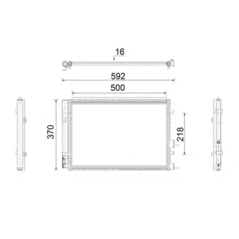 Condenseur, climatisation MAHLE AC 920 000P