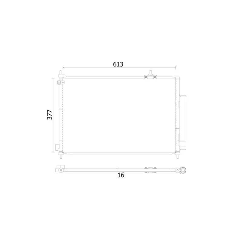 Condenseur, climatisation MAHLE AC 927 000S