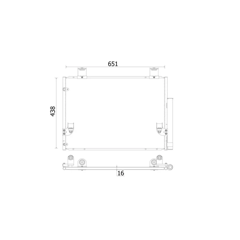 Condenseur, climatisation MAHLE AC 929 000S