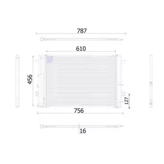 Condenseur, climatisation MAHLE AC 933 000S