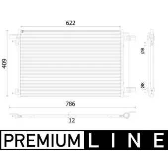 Condenseur, climatisation MAHLE AC 939 000P