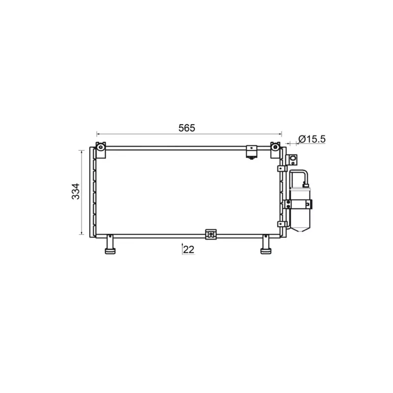 Condenseur, climatisation MAHLE AC 946 000S