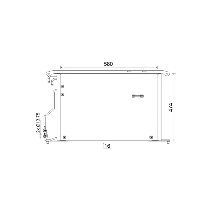Condenseur, climatisation MAHLE AC 947 000S