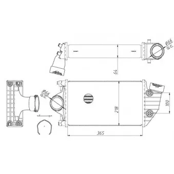 Intercooler, échangeur NRF 30441