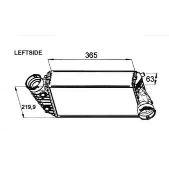 Intercooler, échangeur NRF 30442