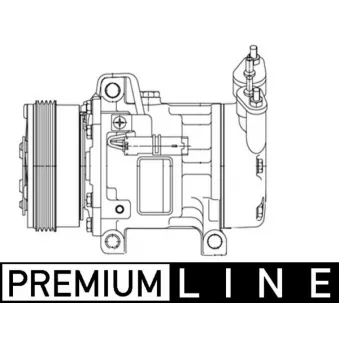 Compresseur, climatisation MAHLE ACP 1255 000P