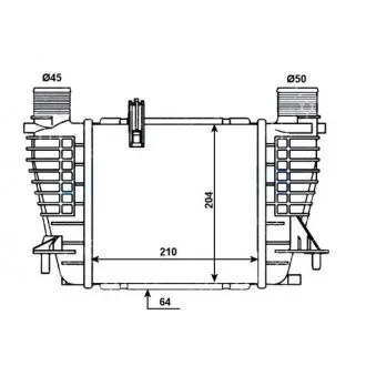 Intercooler, échangeur NRF 30518