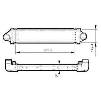 Intercooler, échangeur NRF 30519