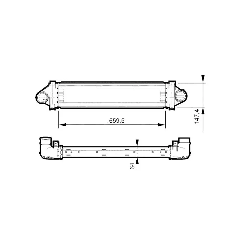 Intercooler, échangeur NRF 30519