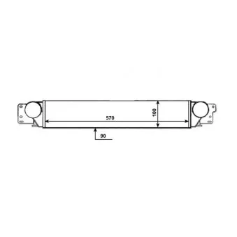 Intercooler, échangeur NRF 30522
