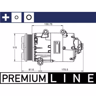 Compresseur, climatisation MAHLE ACP 1331 000P