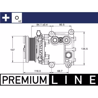 Compresseur, climatisation MAHLE ACP 1336 000P
