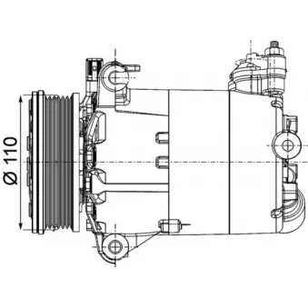 Compresseur, climatisation MAHLE ACP 1357 000P