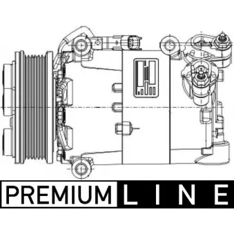Compresseur, climatisation MAHLE ACP 1360 000P