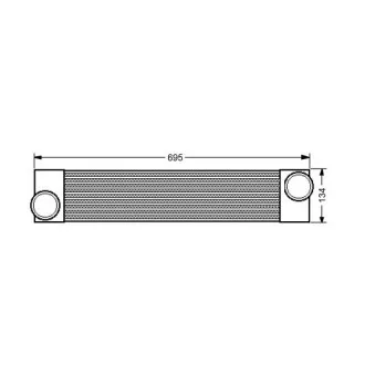 Intercooler, échangeur NRF 30550