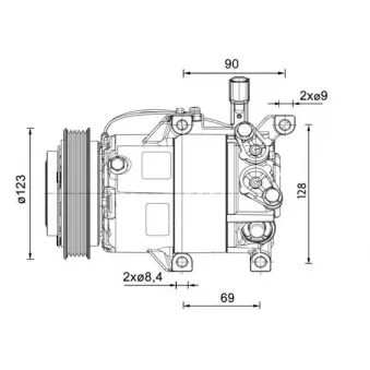 Compresseur, climatisation MAHLE ACP 1459 000P