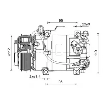 Compresseur, climatisation MAHLE ACP 1462 000P