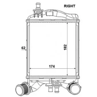 Intercooler, échangeur NRF 30789