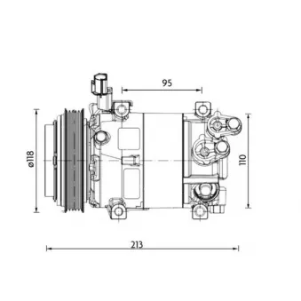 Compresseur, climatisation MAHLE ACP 1468 000P