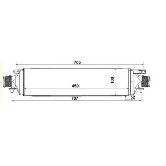 Intercooler, échangeur NRF 30791