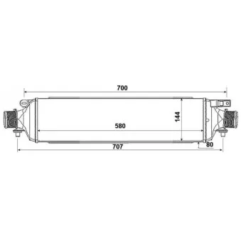 Intercooler, échangeur NRF 30792