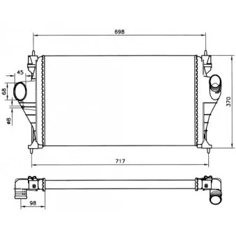 Intercooler, échangeur NRF 30828