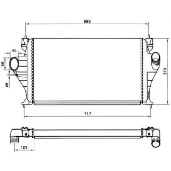 Intercooler, échangeur NRF 30829