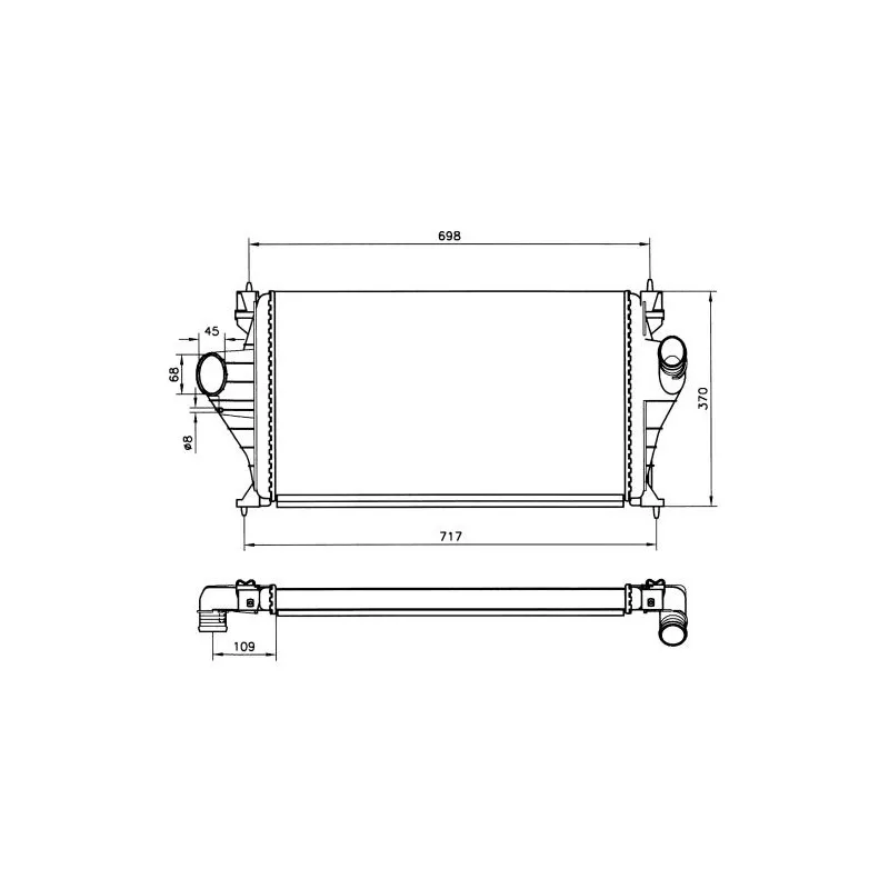 Intercooler, échangeur NRF 30829