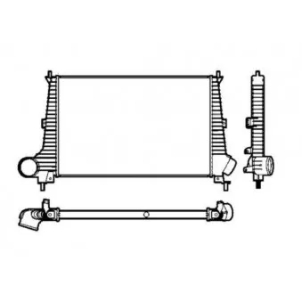 Intercooler, échangeur NRF 30846