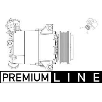 Compresseur, climatisation MAHLE ACP 556 000P