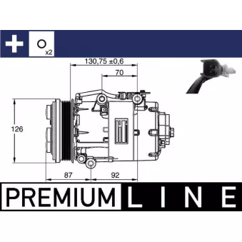 Compresseur, climatisation MAHLE ACP 861 000P
