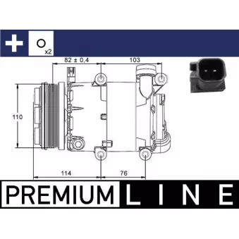 Compresseur, climatisation MAHLE ACP 864 000P