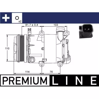 Compresseur, climatisation MAHLE ACP 866 000P