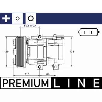 Compresseur, climatisation MAHLE ACP 88 000P