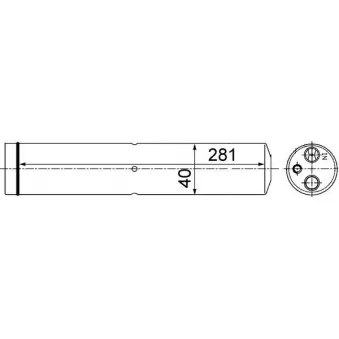 Filtre déshydratant, climatisation MAHLE AD 102 000S