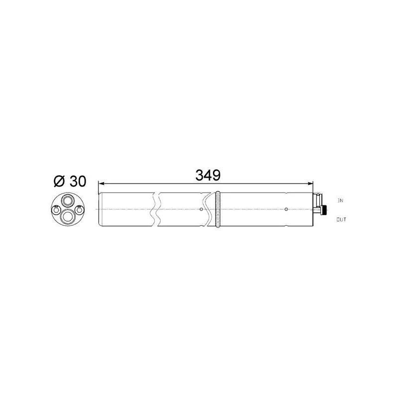 Filtre déshydratant, climatisation MAHLE AD 243 000S